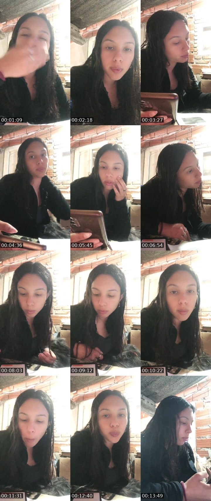 Contact-sheet preview of Emma 👑's Liveme recording