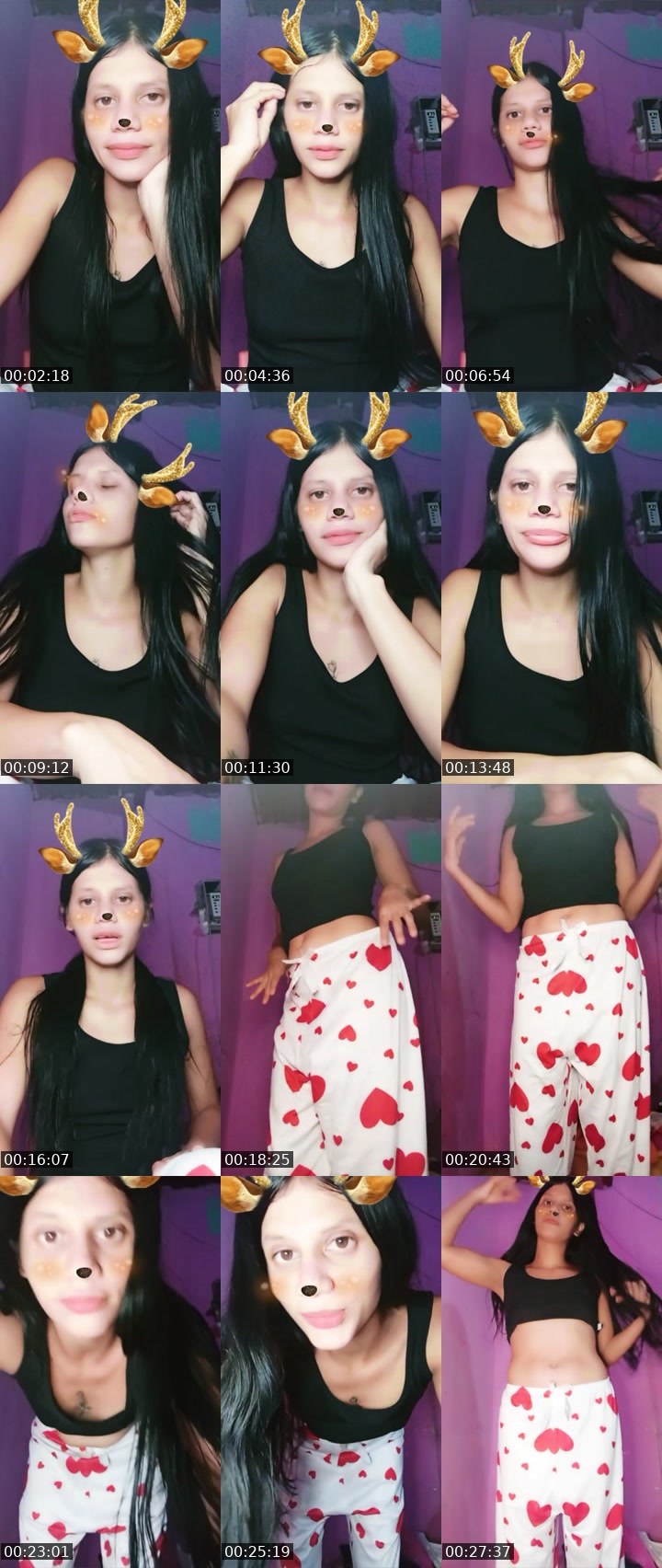 Contact-sheet preview of 🍭Candy☁️'s Liveme recording