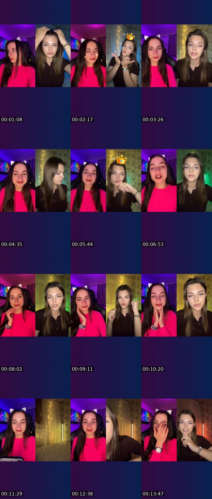 Contact-sheet preview of 𝑬𝓂𝓂𝒾𝒯𝓇𝒶𝒾𝓁🐾's Liveme recording