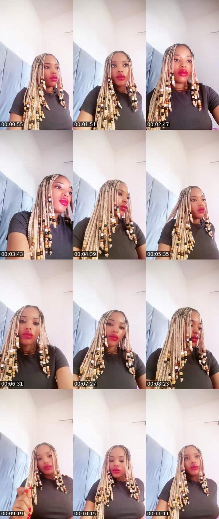 Contact-sheet preview of DIA💎MOND 🥵's Liveme recording