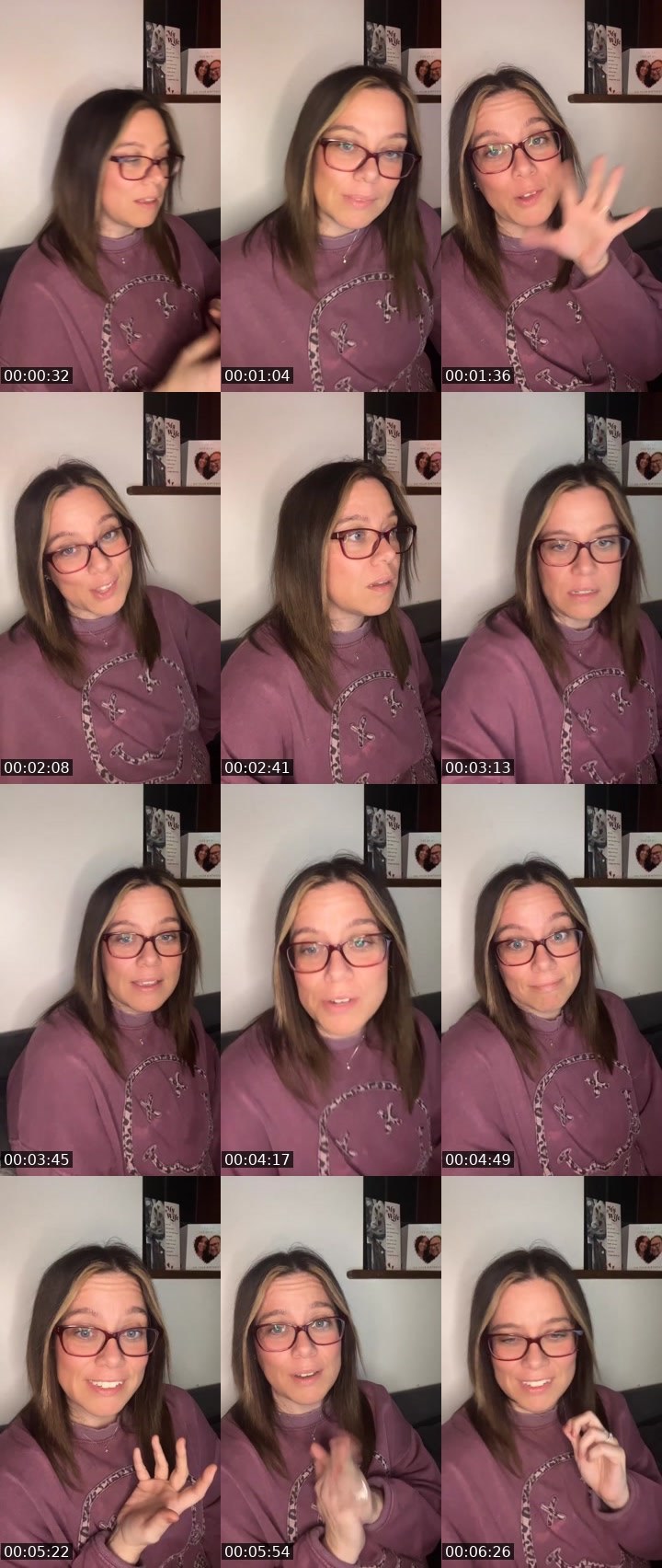 Contact-sheet preview of Ѕarah1985🐘💜UK's Liveme recording