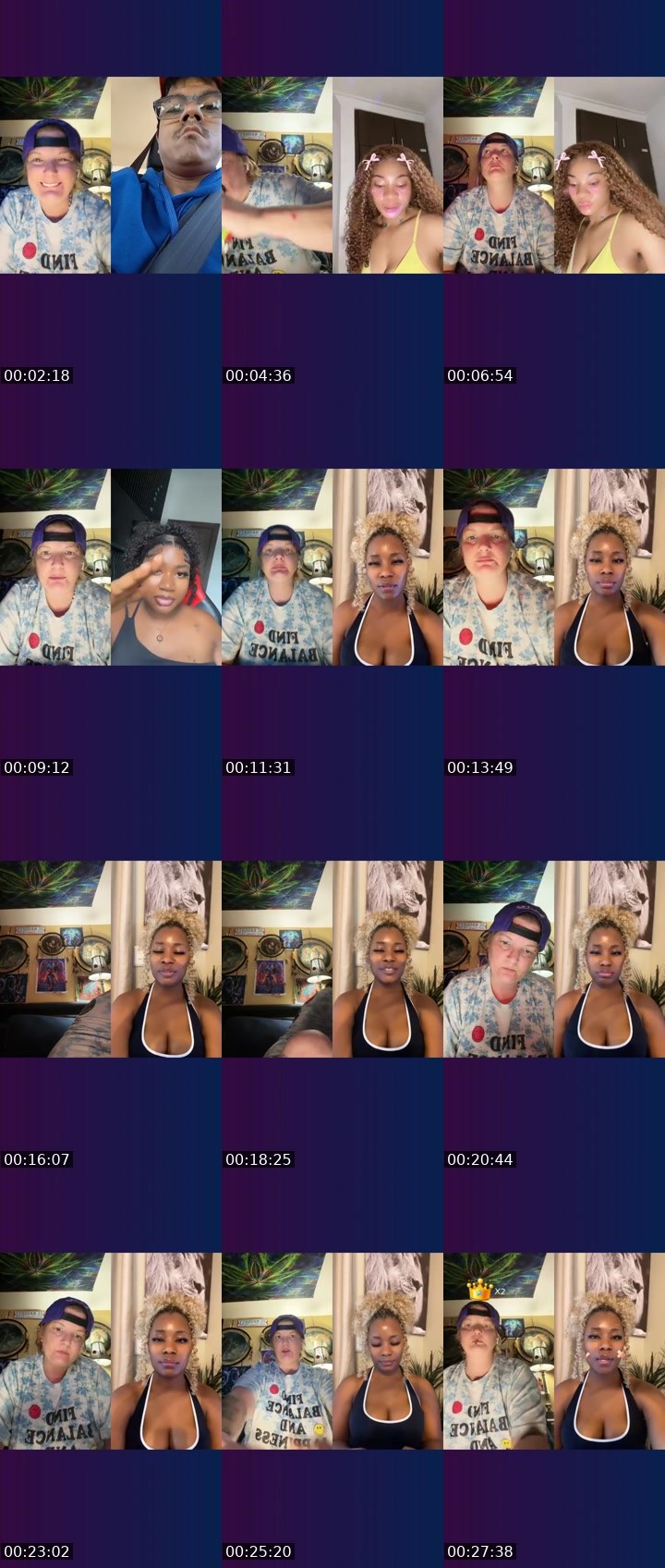 Contact-sheet preview of ɱ ʝ ❌⭕️ b̶un̶n̶y̶ 🐇's Liveme recording