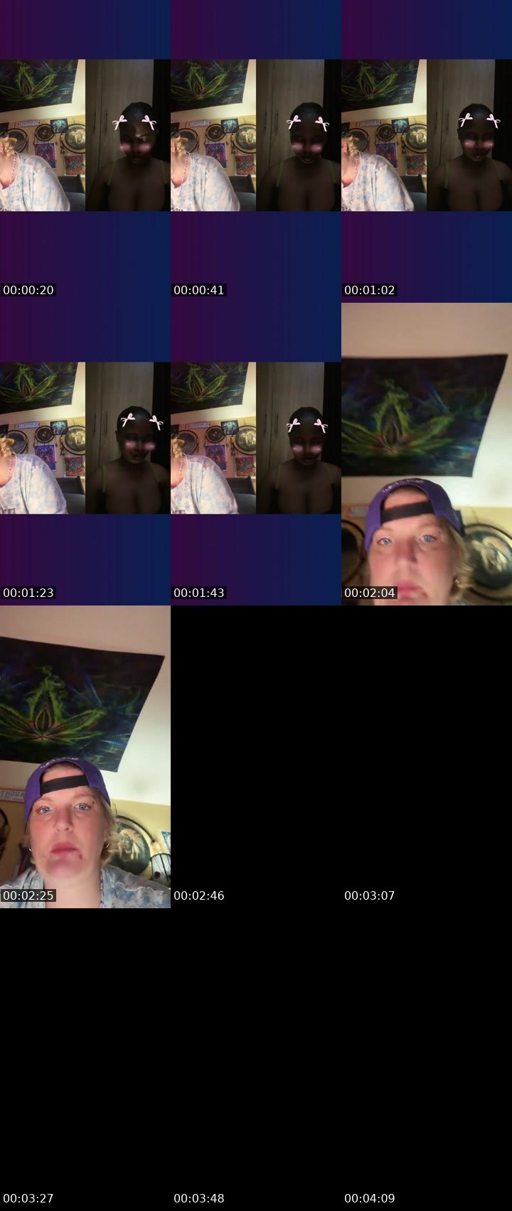 Contact-sheet preview of 🧩⃤ɱ ʝ❌⭕️b̶un̶n̶y̶🐇's Liveme recording