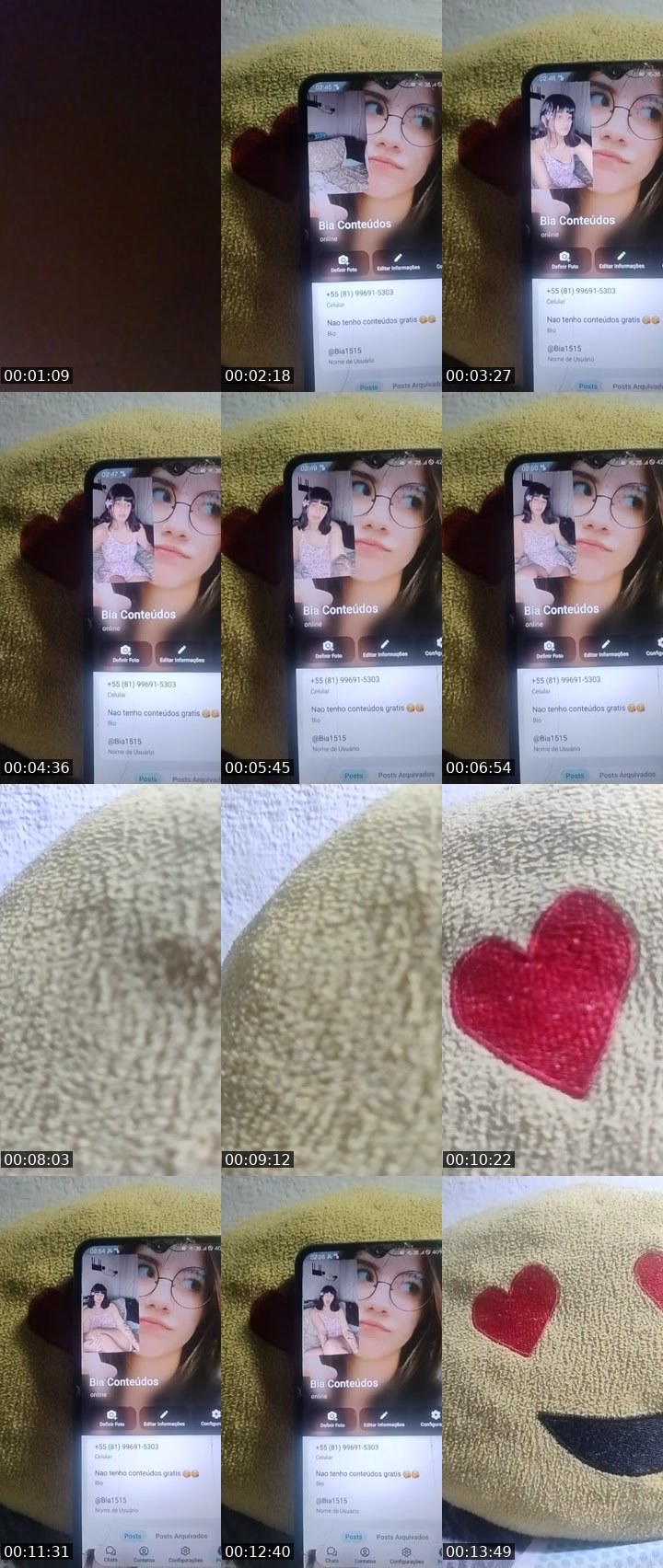 Contact-sheet preview of tlg❤️Bia1515's Liveme recording