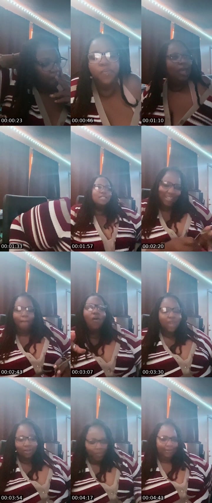 Contact-sheet preview of 🤡Ladii👑Royal🌹's Liveme recording