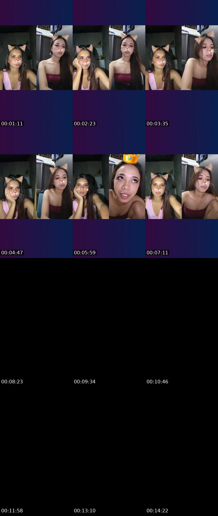 Contact-sheet preview of 11k👸Yenaa🌼's Liveme recording