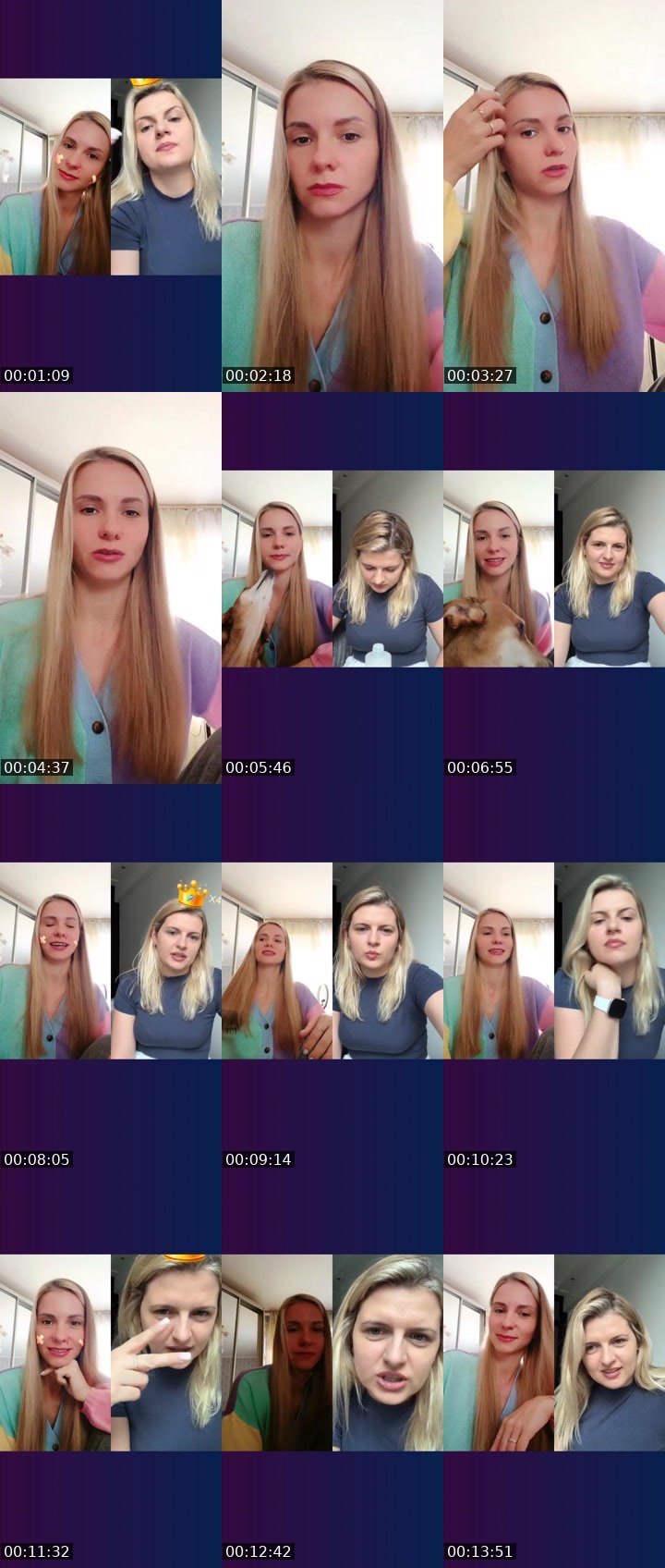 Contact-sheet preview of 🎀 Senorita 🎀's Liveme recording
