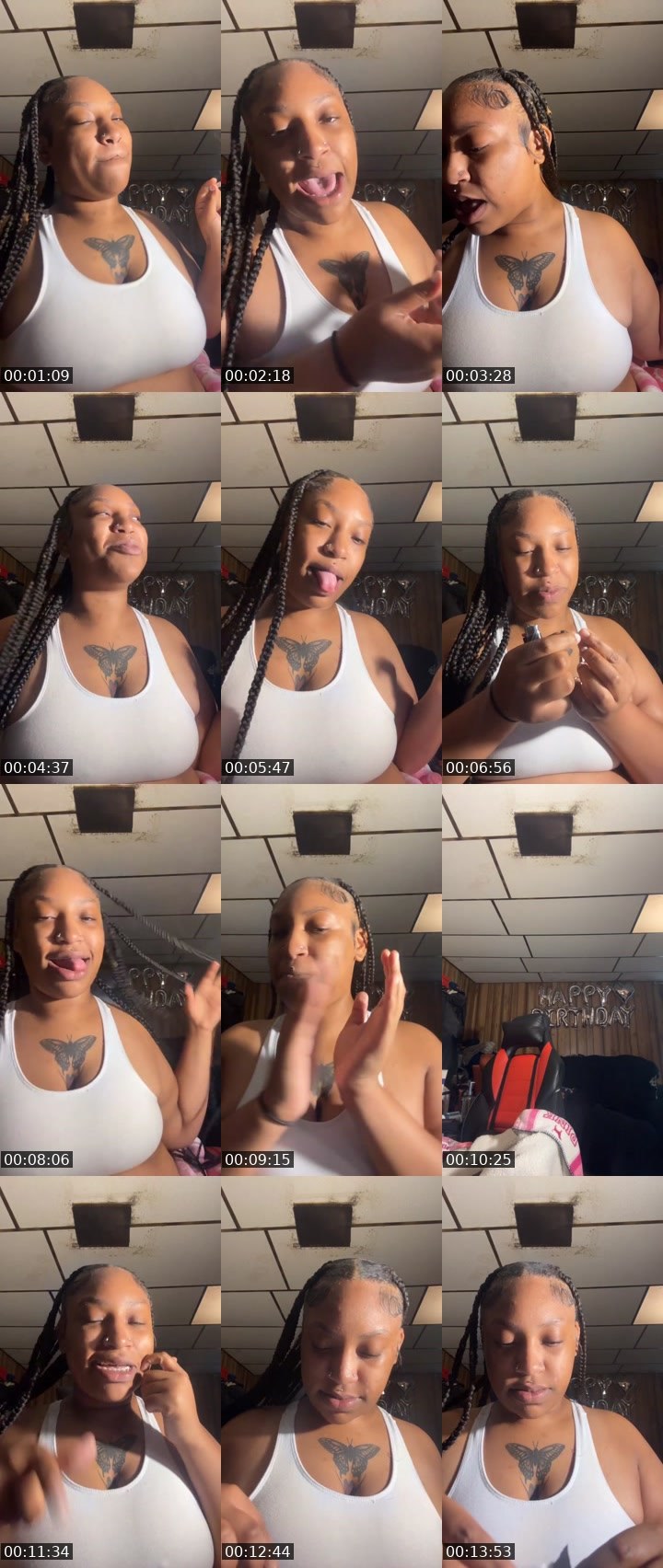 Contact-sheet preview of CupcakeN's Liveme recording