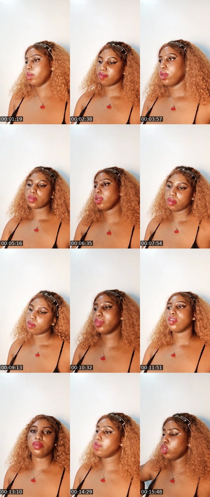 Contact-sheet preview of Caramel 🏦's Liveme recording