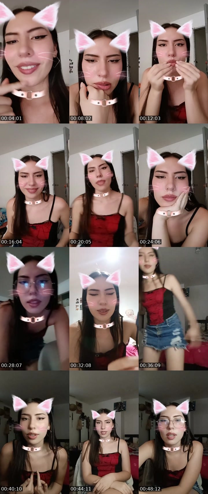 Contact-sheet preview of 🦋💫 Mila_22's Liveme recording