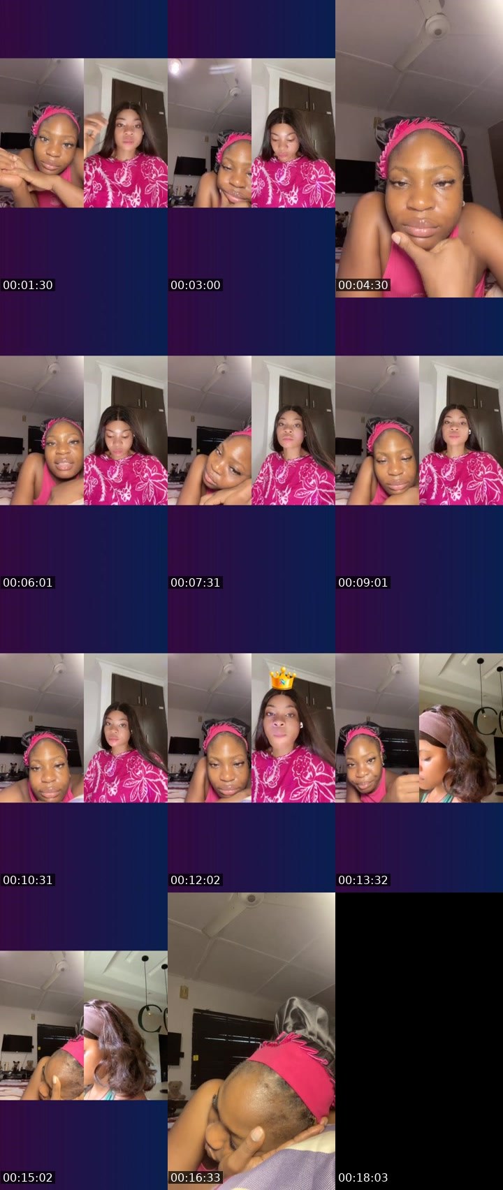 Contact-sheet preview of 14k 🎭NovaBliss⭐️'s Liveme recording