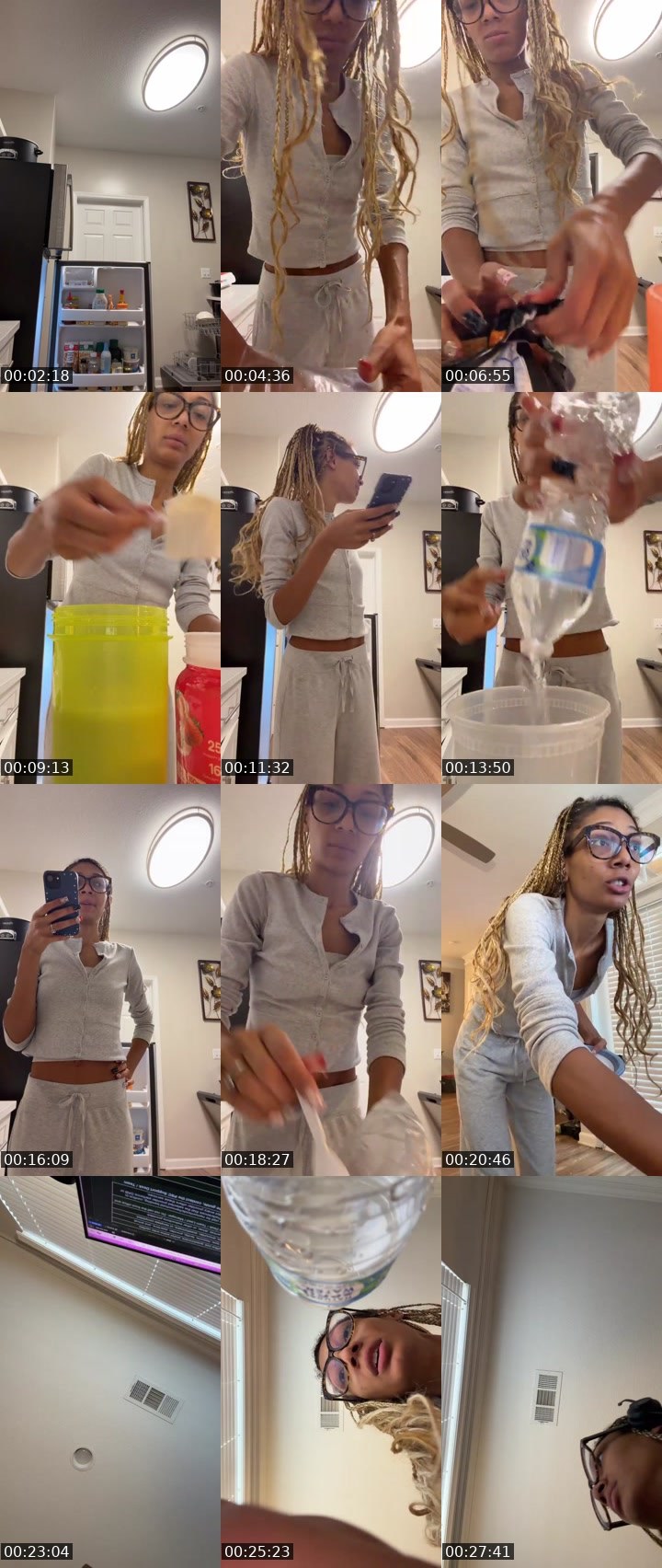 Contact-sheet preview of Blusette's Liveme recording