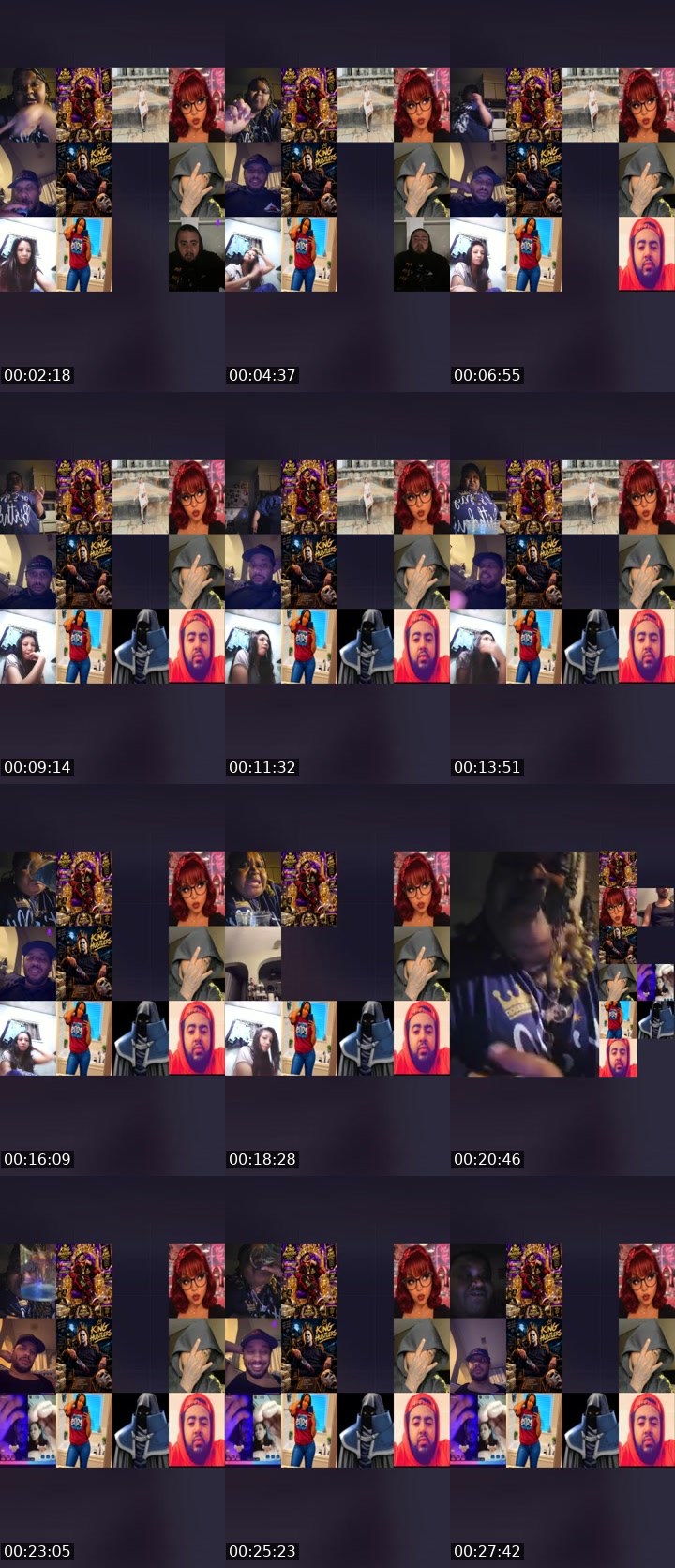 Contact-sheet preview of 👑💰Sasha🦦's Liveme recording
