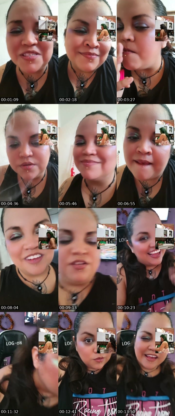 Contact-sheet preview of 🐍Quetzi🪶🧸's Liveme recording