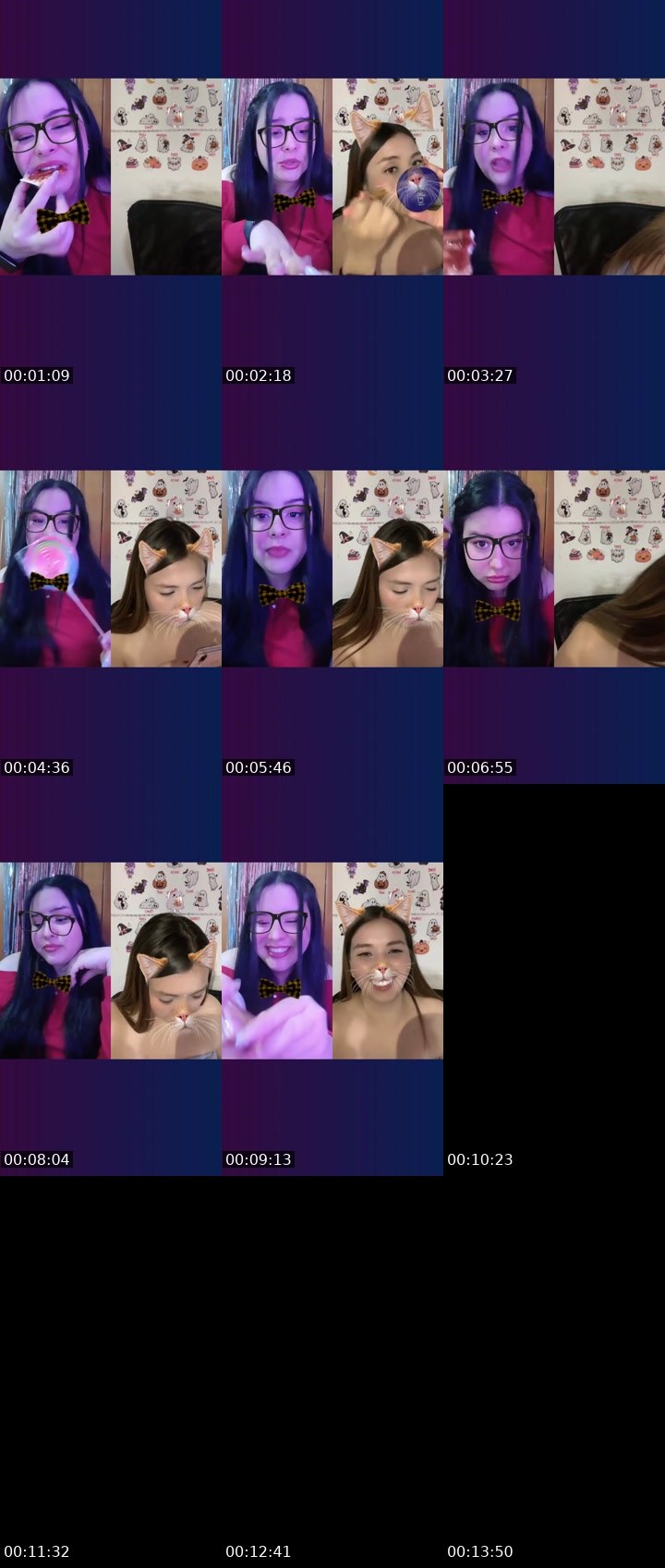 Contact-sheet preview of 💜Marial🪽✨🌋's Liveme recording