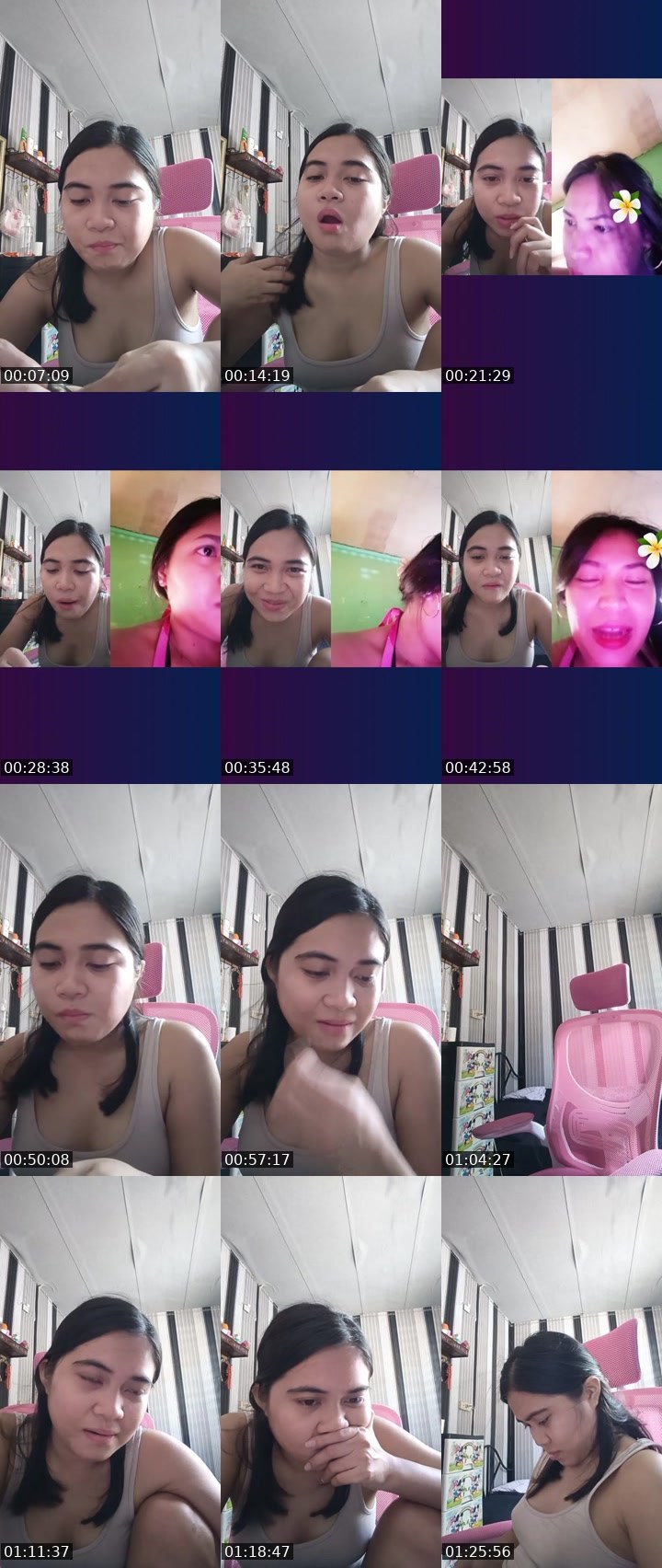 Contact-sheet preview of 🏵️Allie🌻ⒺⓁ's Liveme recording