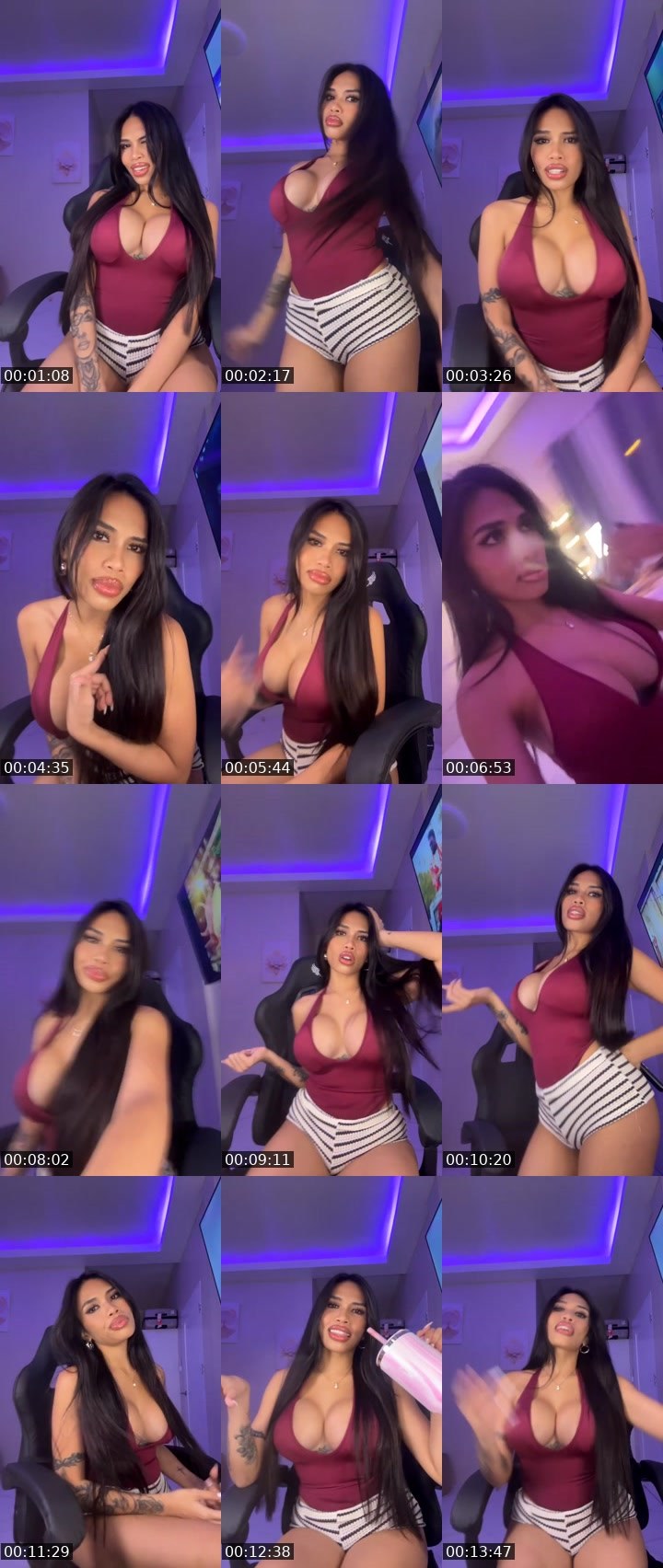 Contact-sheet preview of Hanni🫶🏻's Liveme recording