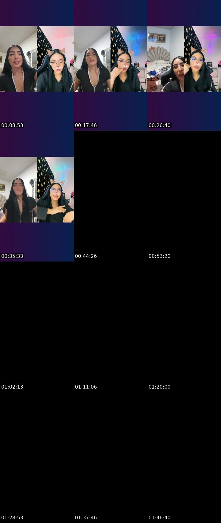 Contact-sheet preview of 🫦 flaka 🌈🔆's Liveme recording