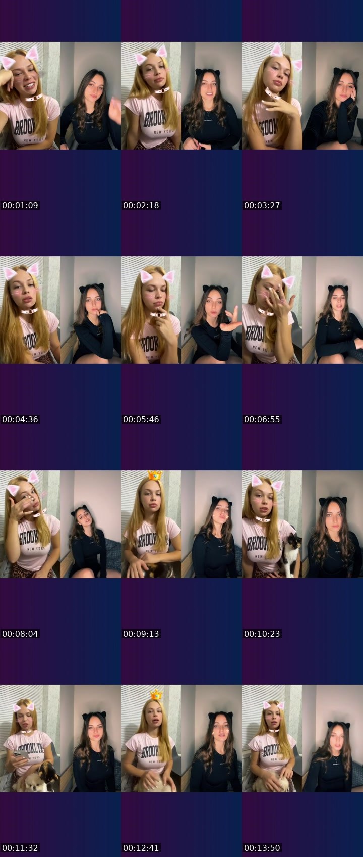 Contact-sheet preview of 𝐎𝐥𝐲𝐚_👑's Liveme recording