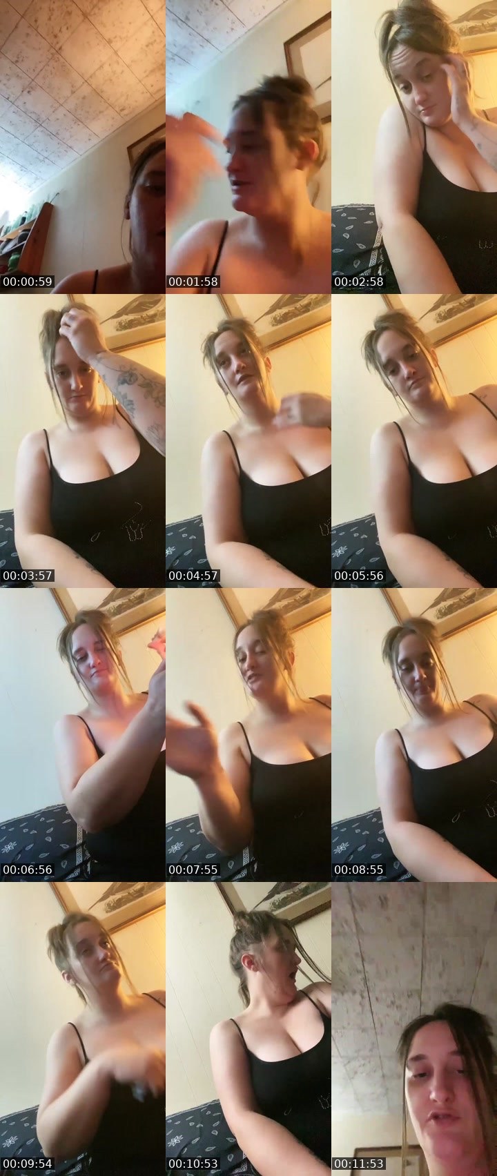 Contact-sheet preview of Prettycurls's Liveme recording