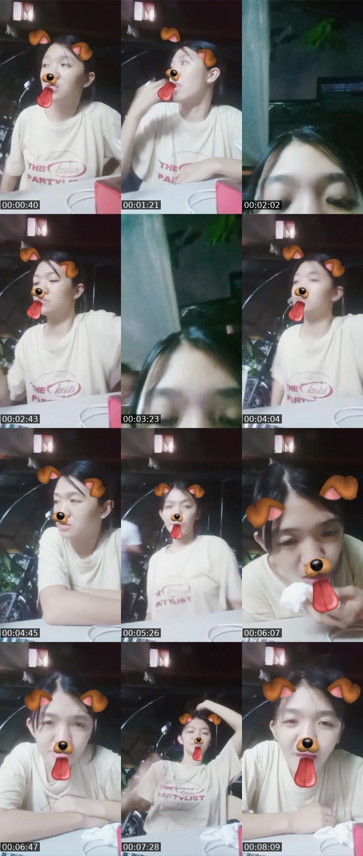 Contact-sheet preview of 👸🏻Narie🫧's Liveme recording