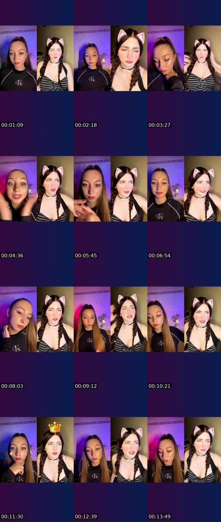 Contact-sheet preview of _🇧🇪Rapunzel🇺🇦's Liveme recording
