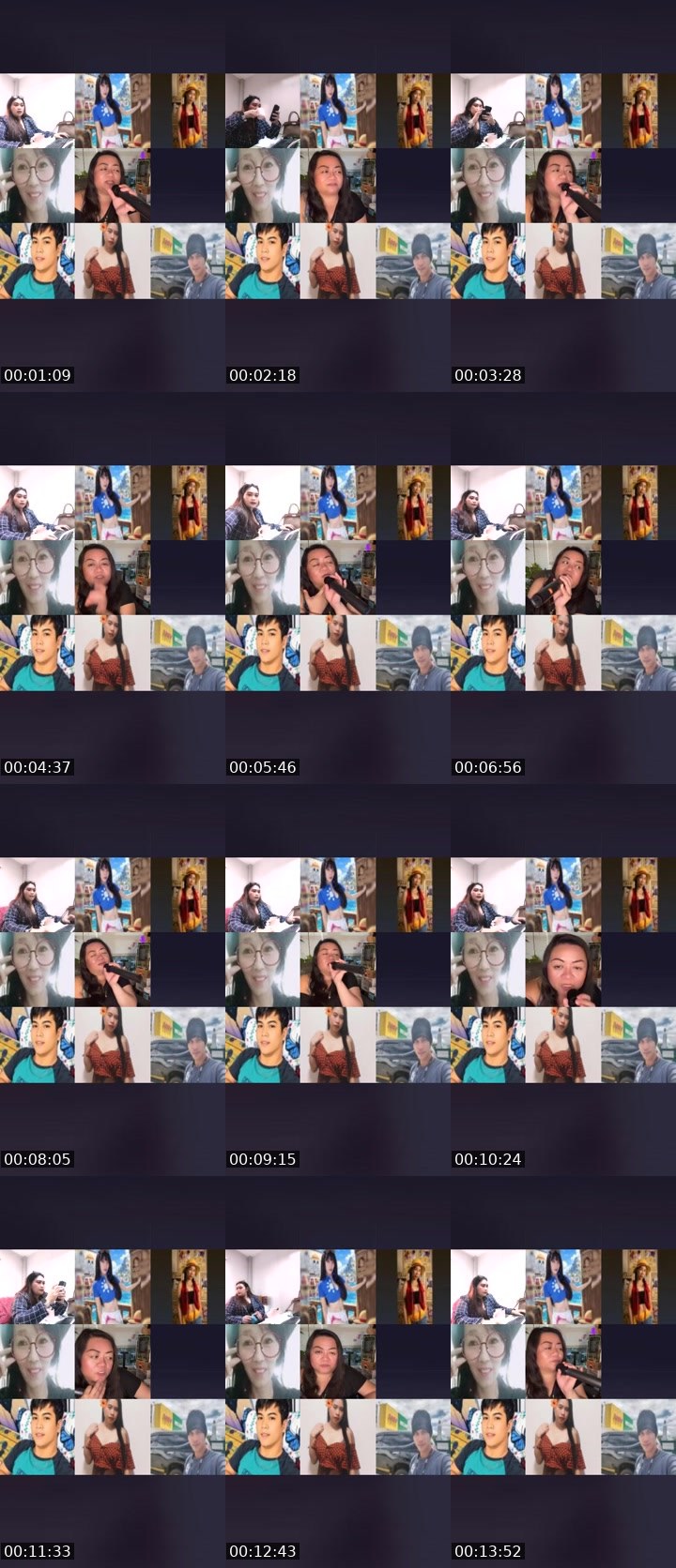 Contact-sheet preview of ꧁Déⱼₐ🫧ᵥᵤ's Liveme recording
