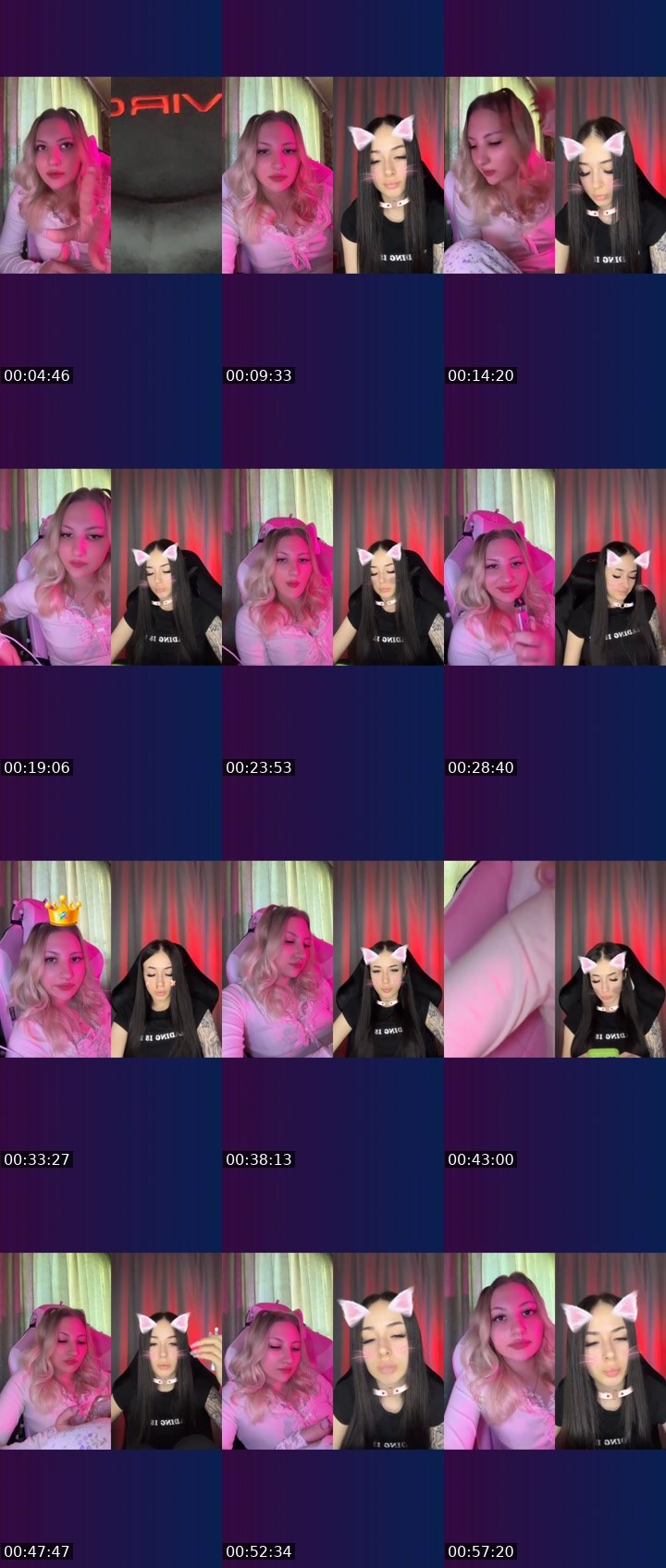 Contact-sheet preview of 🍰𝑲𝒔𝒆𝒏𝒊𝒊𝒂's Liveme recording
