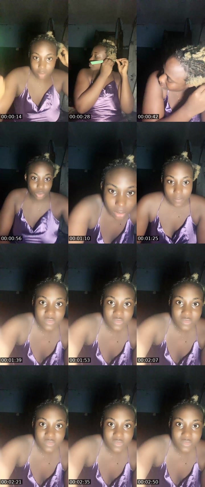 Contact-sheet preview of 🦉⃤ queen 🥹❤️Ž⃤Ť⃤'s Liveme recording