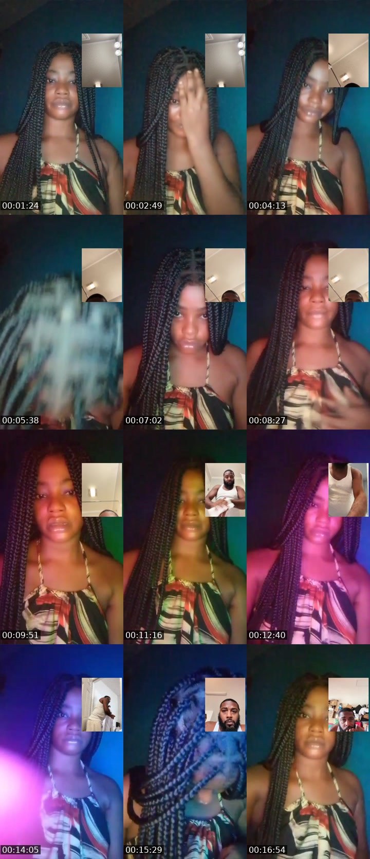 Contact-sheet preview of Eliana 🌹's Liveme recording