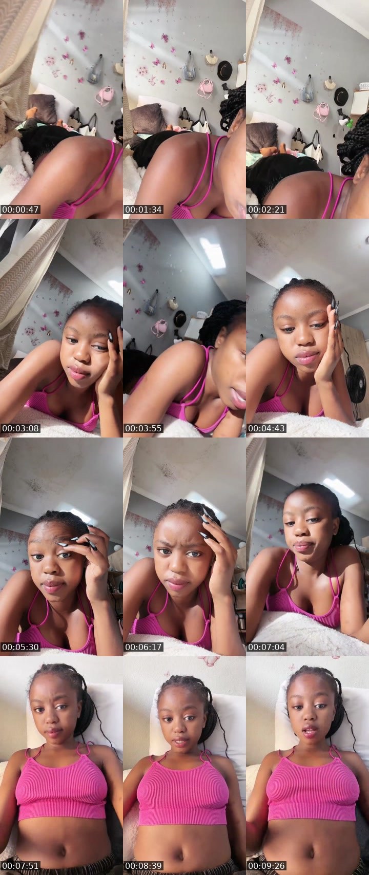 Contact-sheet preview of GrACe🌸💦's Liveme recording