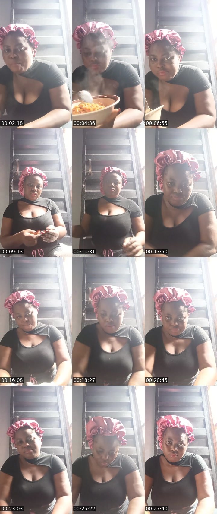 Contact-sheet preview of pretty Ruthie's Liveme recording