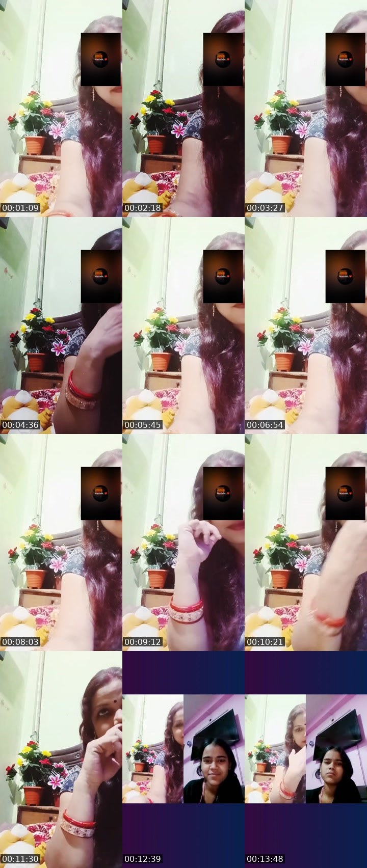 Contact-sheet preview of Aaradhya 🦚🦚's Liveme recording