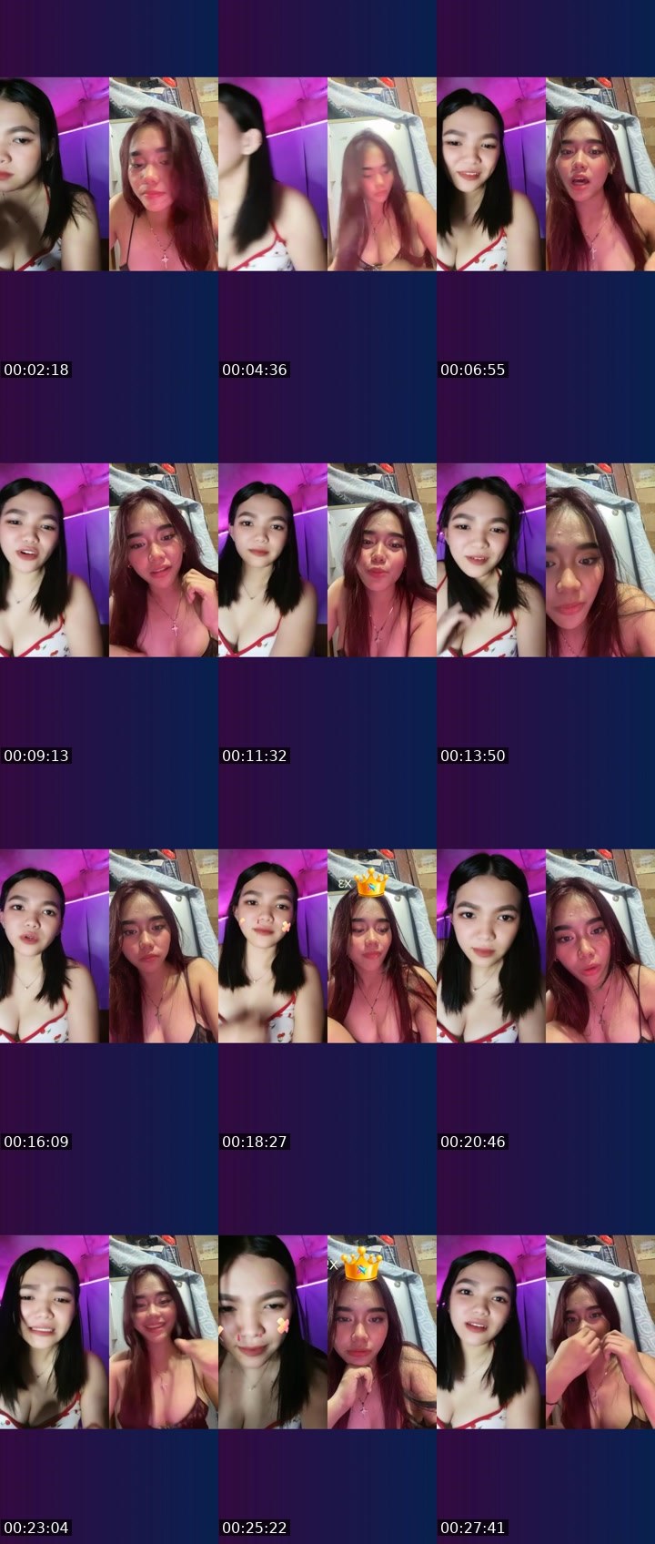 Contact-sheet preview of Miku💋's Liveme recording