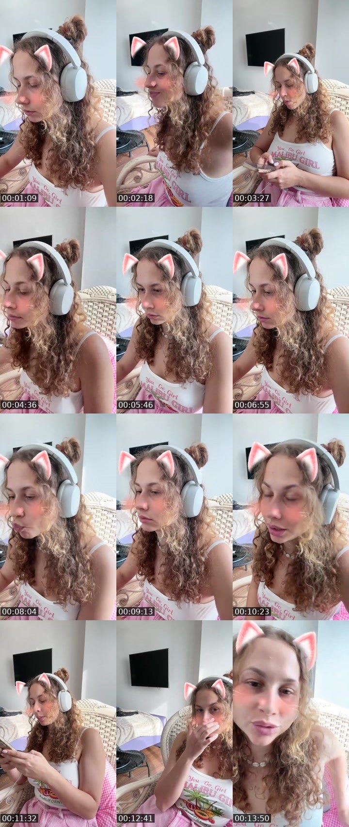 Contact-sheet preview of 𝙆𝙞𝙨𝙨𝙖💘's Liveme recording