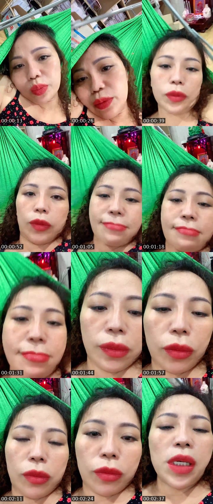 Contact-sheet preview of Kimkim💃🏻's Liveme recording