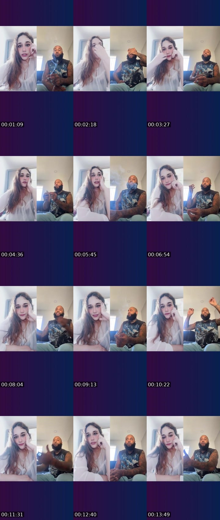 Contact-sheet preview of Meli Mel ♡✨'s Liveme recording