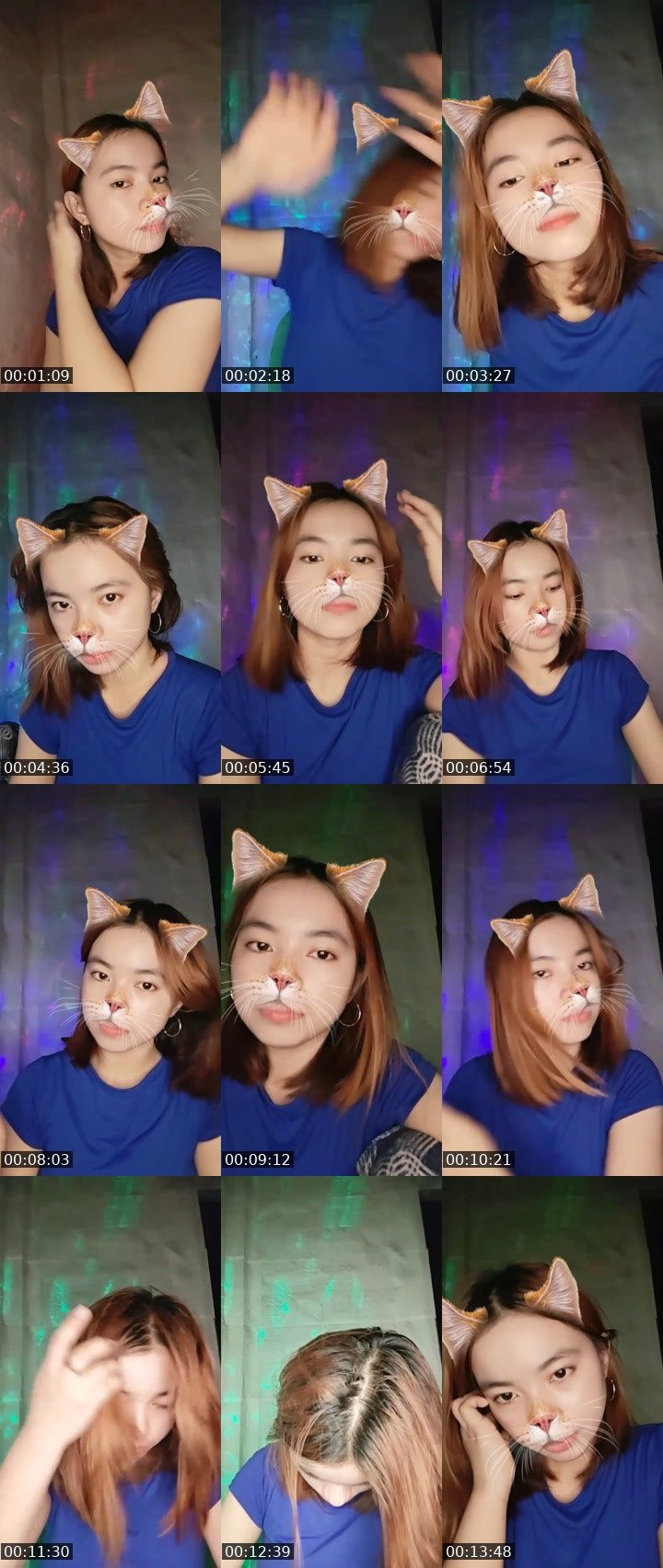 Contact-sheet preview of TA⃟🪽 (Yù Měi?'s Liveme recording