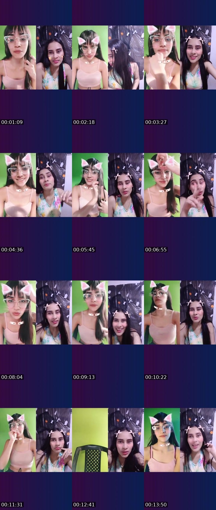 Contact-sheet preview of 🫧🌪️Ashley.P 🔥's Liveme recording