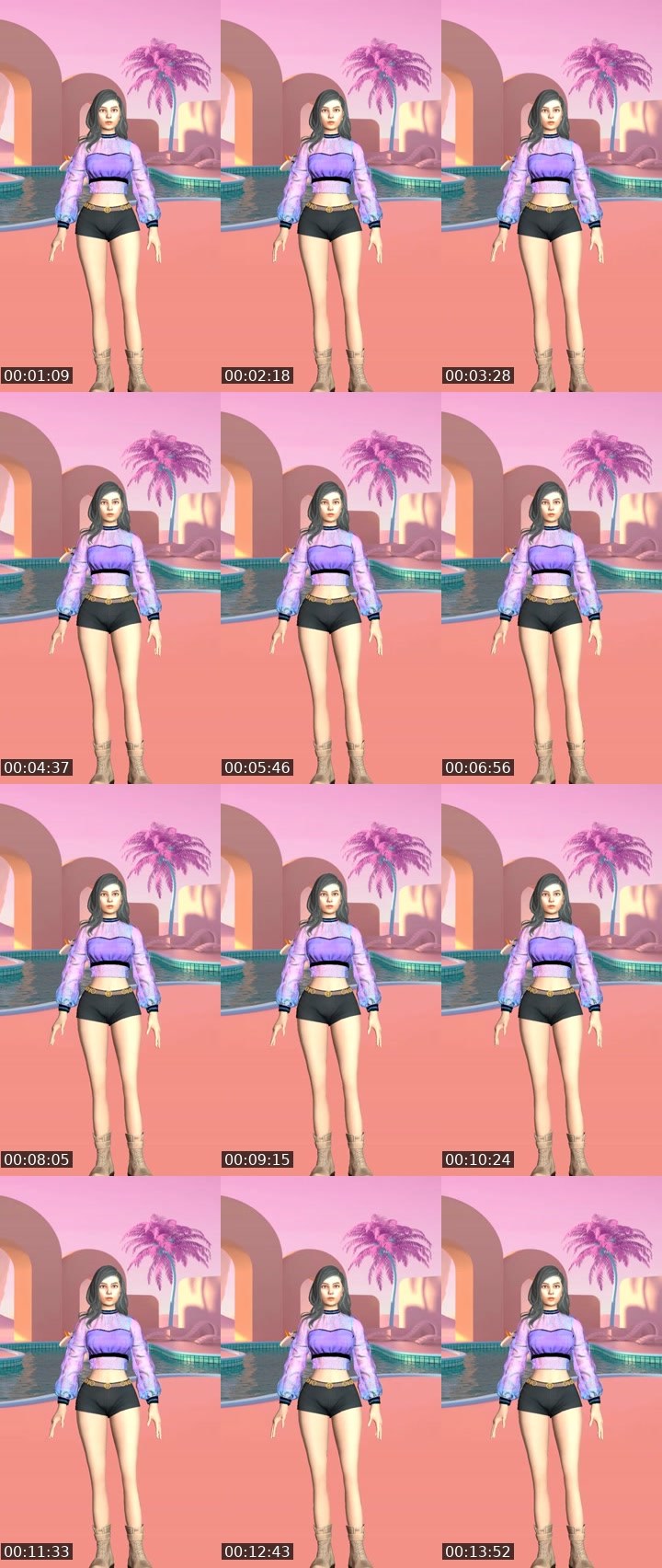 Contact-sheet preview of ←♣SAM♣→'s Liveme recording