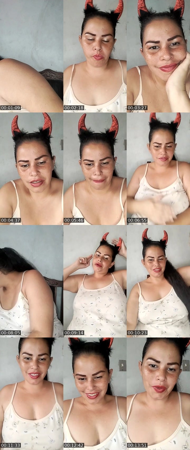 Contact-sheet preview of lisett👑's Liveme recording
