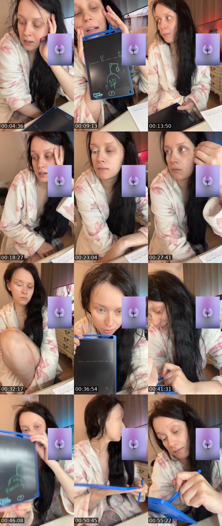Contact-sheet preview of Inkkuu's Liveme recording