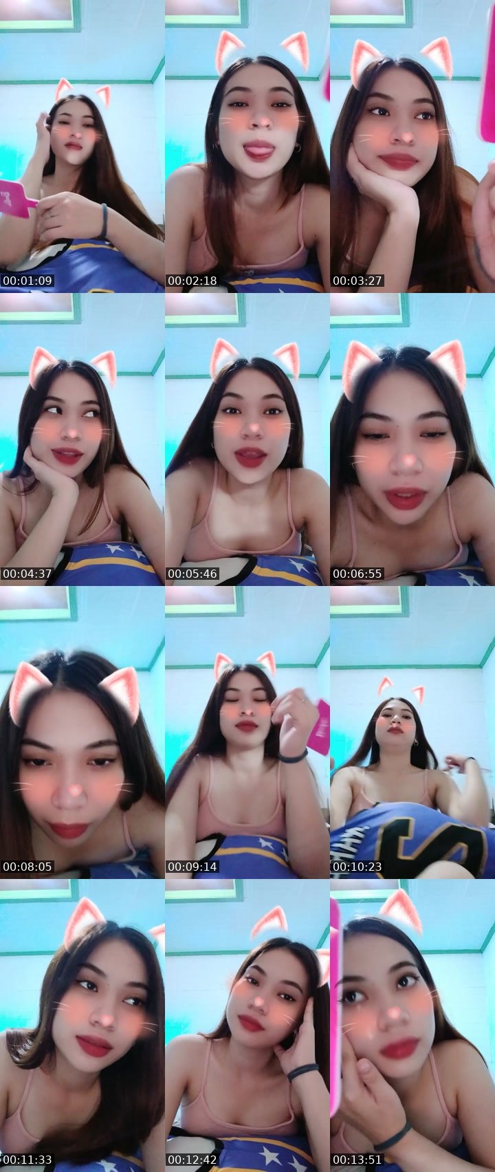 Contact-sheet preview of 𖤍👸Allie🍀's Liveme recording