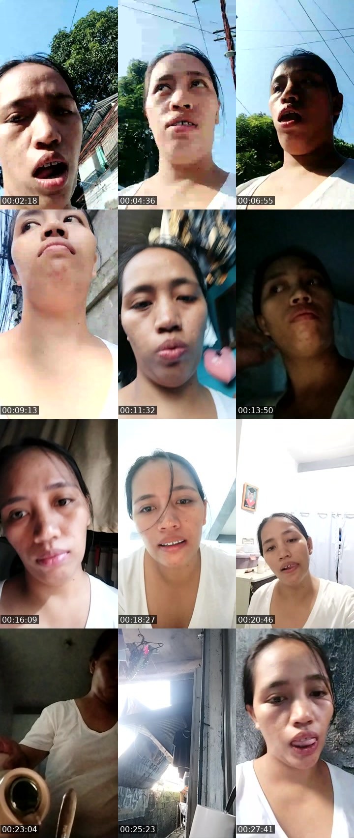 Contact-sheet preview of yunah's Liveme recording