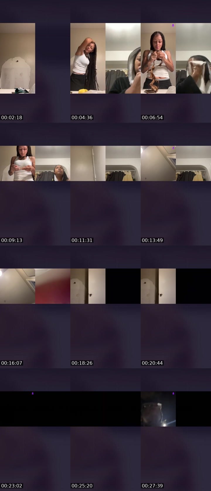 Contact-sheet preview of BOOMIE💕WEAKNESS💕's Liveme recording