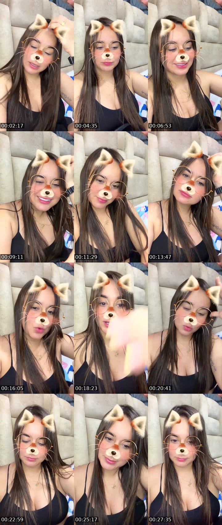 Contact-sheet preview of 💫💜pao 🩷's Liveme recording