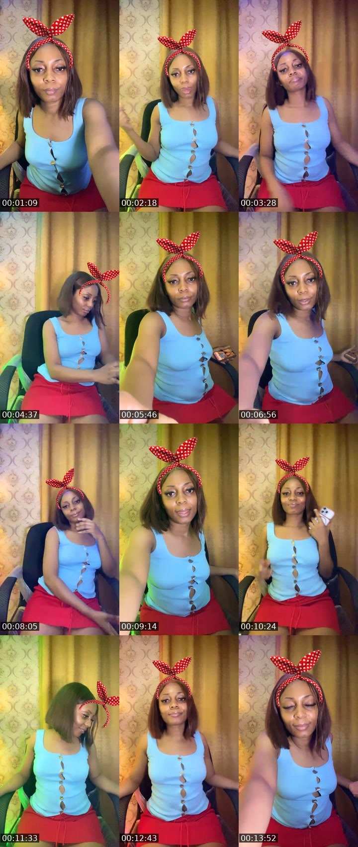 Contact-sheet preview of Pwettymhiz's Liveme recording
