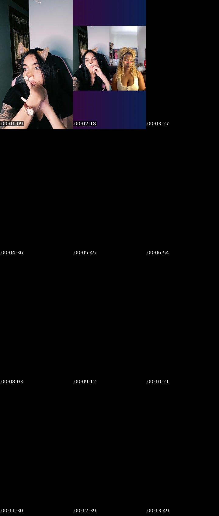 Contact-sheet preview of 🌐 CORA🖤🐼ZON's Liveme recording