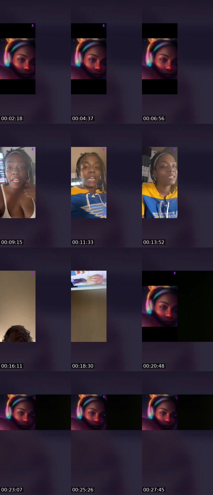 Contact-sheet preview of 🎤LãdySong🌐♎️🤔's Liveme recording