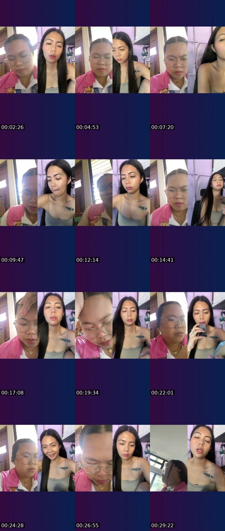 Contact-sheet preview of 👸🏻Asya.☘️'s Liveme recording